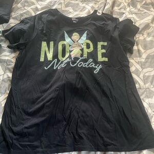 Disney Black Graphic Boxy Short Sleeve Tee